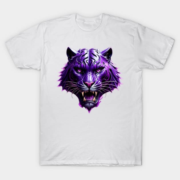 Purple tiger sale shirt